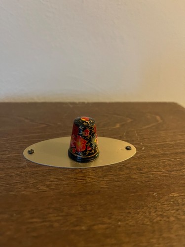 Vintage hand painted thimble - vintage,